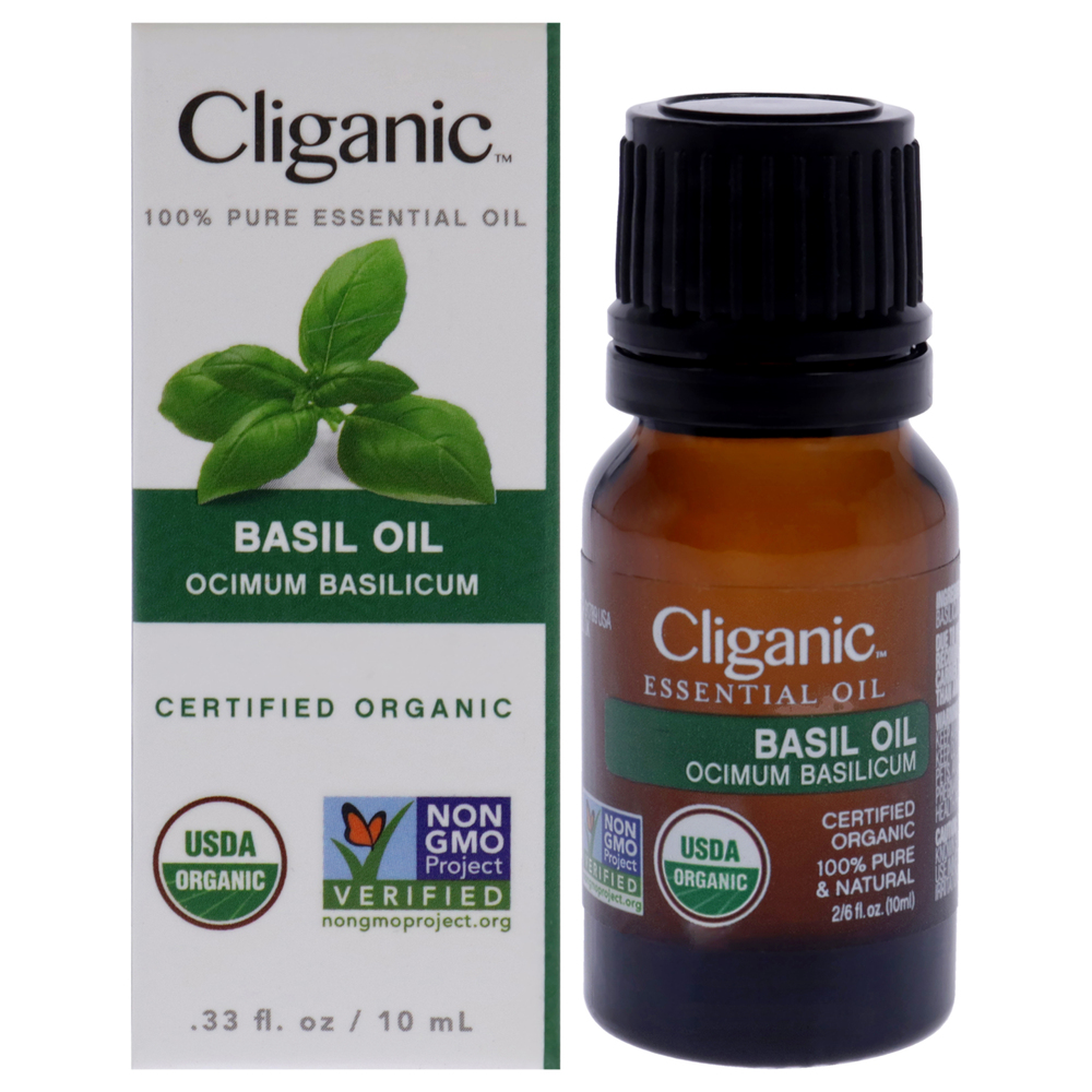 Organic Basil by Cliganic for Unisex - 0.33 oz Oil